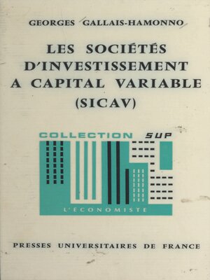 cover image of Les sociétés d'investissement à capital variable